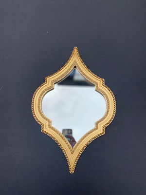 Peramari Dekoratif Polyester Damla Tekli Ayna Gold