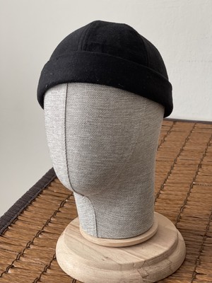 Rupen Kraft Kışlık Yeni Stil Yün Cep Retro Hip-Hop Siyah Docker Şapka Takke Şapka Takke Bere