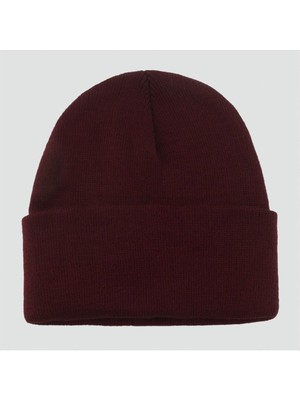 Zero Sepetim Çift Kat 1 Nci Kalite Renkli Bere   Bere Eldiven -Vişne Çürüğü