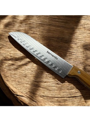 Peramari Bernardo Naturel Bamboo Line Santoku Bıçak 18 cm
