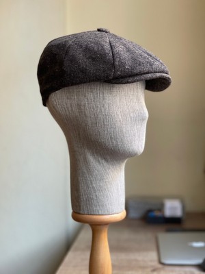 Rupen Kraft Standart Kışlık Yün Ingiliz Kasket Dökümlü Peaky Blinders Model Erkek Kasket Balıksırtı Kasket