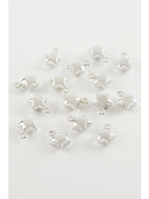 Zero Sepetim Yıldız Kolye Ucu Aparatı 1 Adet-Gümüş Rengi