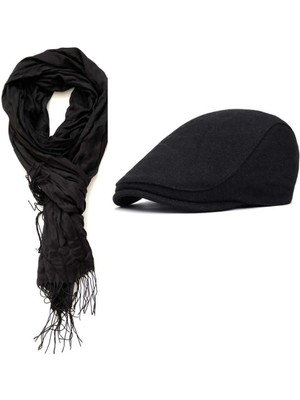 Rupen Kraft Şal + Şapka 2 Li Kombin