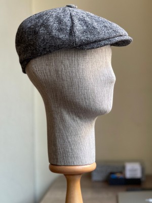 Rupen Kraft Standart Kışlık Yün Ingiliz Kasket Dökümlü Peaky Blinders Model Erkek Kasket Balıksırtı Kasket