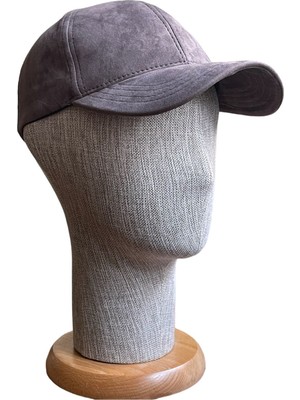 Rupen Kraft Vegan Süet Kep Şapka Unısex Spor Arkası Ayarlanabilir Kep Modern Şapka