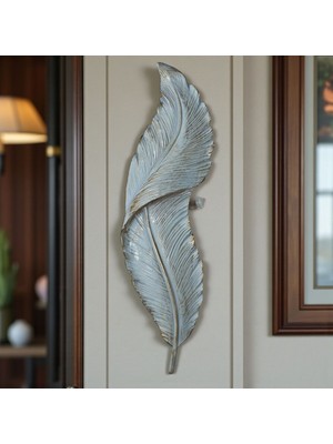 Peramari Dekoratif Polyester Tekli Duvara Asmalı Dikyaprak Krem Eskitme