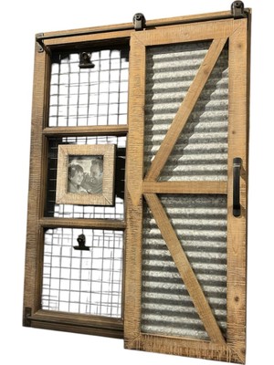 Peramari Dekoratif Ahşap Country Tek Sürgülü Çerçeveli Tablo