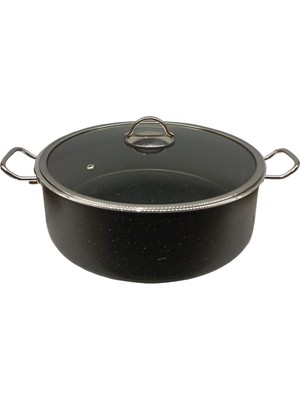 Peramari Tuna House Granit Derin Tencere  28 cm  Siyah