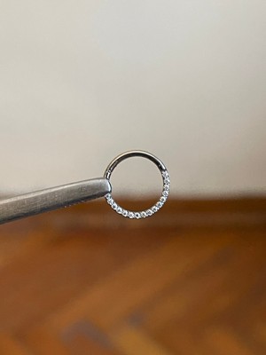 Rupen Kraft 316 L Cerrahi Çelik Atom Taşlı Kıkırdak Piercingi Rook Orbital Helix Septum Piercing