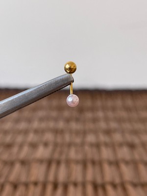 Rupen Kraft 316 L Cerrahi Çelik Anti Alerjik 8 mm Incili Kıkırdak Helix Tragus Piercingi