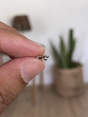 Rupen Kraft 316 L Cerrahi Çelik Tragus Helix Kıkırdak Conch Minimal Üç Toplu Piercing