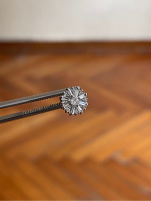 Rupen Kraft 316 L Cerrahi Çelik Dudak Piercing Kıkırdak Helix Tragus Conch Zirkon Taşlı Figürlü Piercing