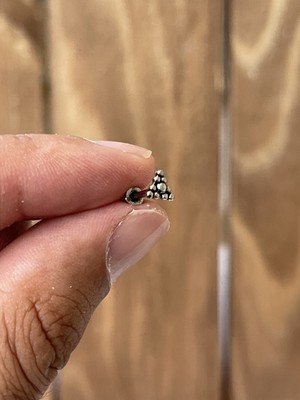 Rupen Kraft Cerrahi Çelik Tragus Helix Kıkırdak Conch Minimal Toplu Üçgen Detay Piercing