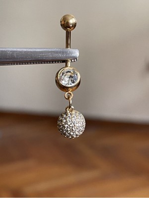 Rupen Kraft Cerrahi Çelik Piercing Ful Taşlı Piercing Ful Taşlı Göbek Piercingi