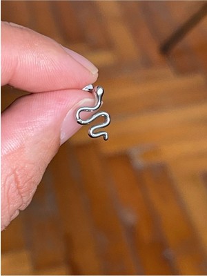 Rupen Kraft 316 Cerrahi Çelik Tragus Helix Kıkırdak Conch Minimal Yılan Model Piercing