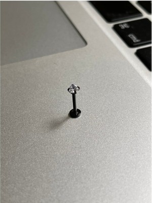 Rupen Kraft Cerrahi Çelik Tragus Helix Kıkırdak Conch Minimal Tek Taş Piercing