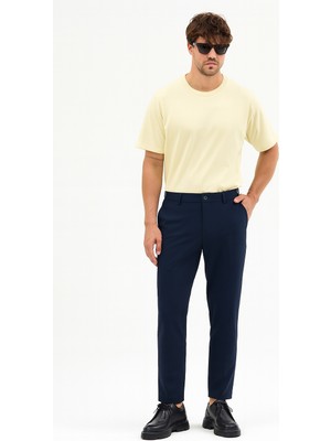 Erkek Streç Kumaş Relaxed Beli Lastikli Jogger Pantolon