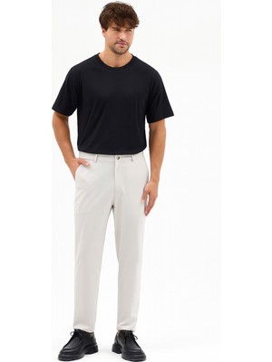 Erkek Streç Kumaş Relaxed Beli Lastikli Jogger Pantolon
