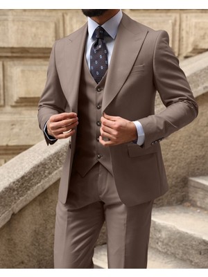İlayda Emir Özel Tasarım Slim Fit Blazer Erkek Takım Elbise Tuape