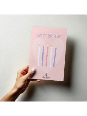 Tiny Stories TR Doğum Günü Motto Kartı Kartpostal -3 Adet