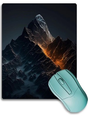 Sonictouch Epik Siyah Dağ Temalı Kaydırmaz Gaming Oyuncu Dikişsiz Mouse Pad/ped 17X21CM