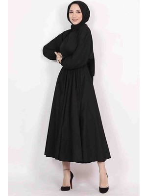 Fleto Giyim Terikoton Tesettür Elbise