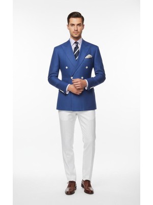 İlayda Emir Italyan Kesim Slim Fit Kruvaze Erkek Takım Elbise