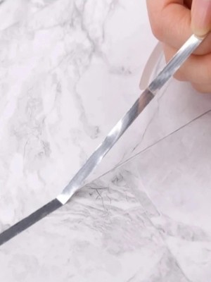 Yedi Yapı Fayans Arası Yapışkan Alüminyum Derz Bandı Gümüş 50M x 1cm