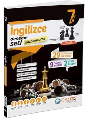 Çanta Yayınları 7. Sınıf Ingilizce Kazanım Sıralı Deneme Seti