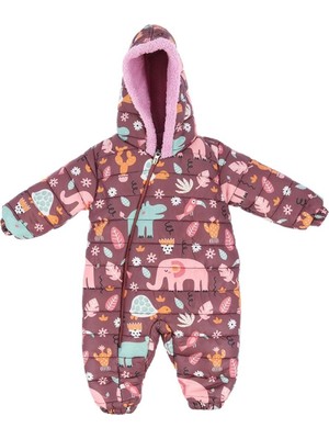 Atabay Fil Baskılı Içi Peluşlu Kozmonot - MCR24510-MÜRDÜM-12 Ay Mürdüm