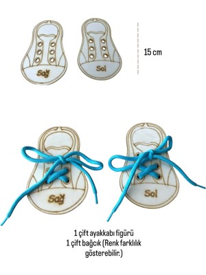 Loyameri Kidsshop Ayakkabı Bağcığı Bağlama, Sağ Sol Kavramı, Ince Motor Beceri