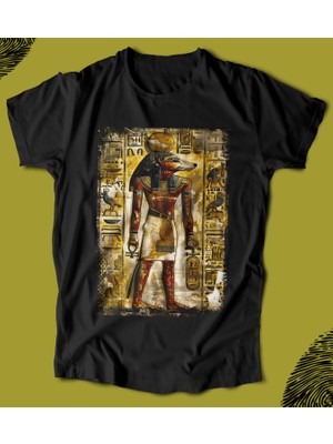Butişört 'egypt - Antik Mısır - Pharaoh‘  Baskılı 'regular-Fit' Unisex Tişört