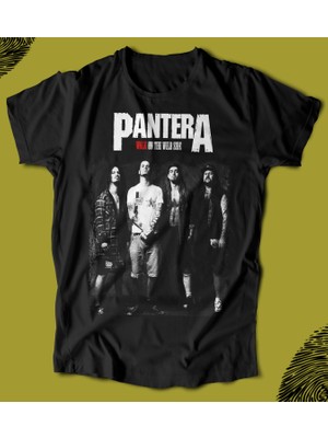 Butişört 'pantera - Walk On The Wild Side‘  Baskılı 'regular-Fit' Unisex Tişört