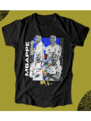Butişört 'kylian Mbappe - Futbol Series'  Baskılı 'regular-Fit' Unisex Tişört