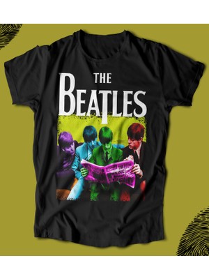 Butişört 'the Beatles Band‘  Baskılı 'regular-Fit' Unisex Tişört