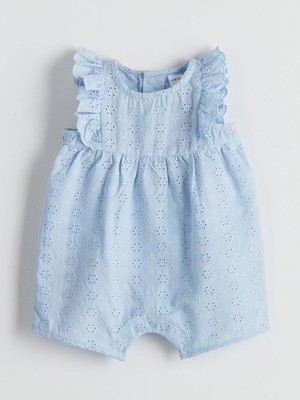 Lc Waikiki Yeni Sezon Bisiklet Yaka Kız Bebek Penye Tulum