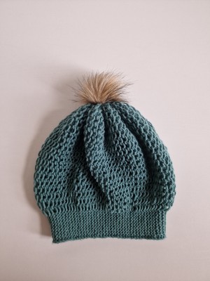 Hobi Kafe El Örgüsü Salaş Yetişkin Kadın Beresi