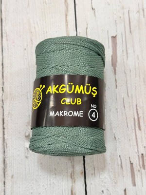 Polyester Makrome No:4 200 gr Akgümüş Clup
