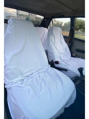 MasGarage09 Kefen Beyaz Oto  Servis Kılıfı