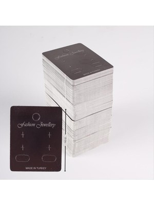 Zeroshop Klıpsli 3 Delikli Küpe Kartı-Siyah