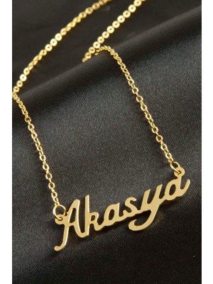 Zeroshop Akasya Isimli Kolye -Sarı
