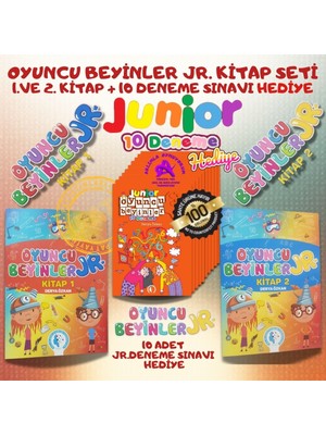 Pat Yayınları Jr. Oyuncu Beyinler 2 Kitap ve 10 Deneme Sınavı