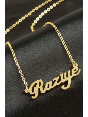 Zeroshop Raziye Isimli Kolye -Sarı