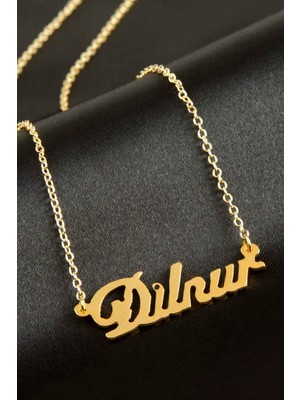 Zeroshop Dilnur Isimli Kolye -Sarı