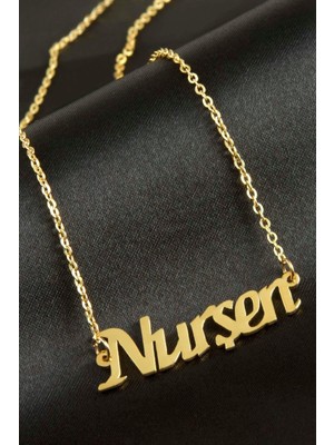 Zeroshop Nurşen Isimli Kolye -Sarı