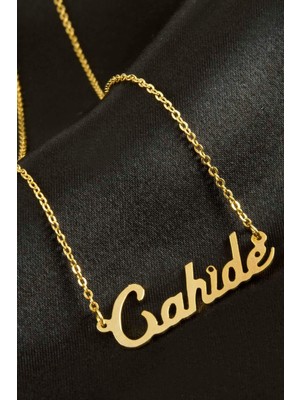 Zeroshop Cahide Isimli Kolye -Sarı