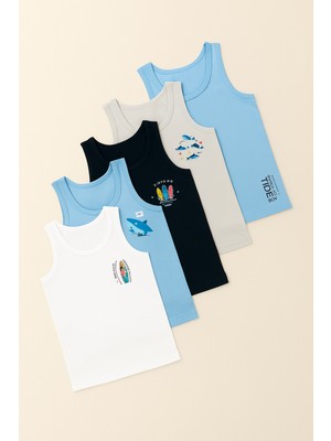 Katia & Bony Erkek Çocuk 5'li Desenli Atlet