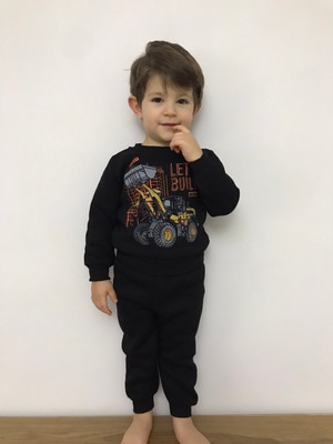 Babexi Erkek Çocuk Kepçe Desenli Alt Üst Takım Kepçeli Alt Üst Takım Modelleri Çocuk Eşofman Takımı