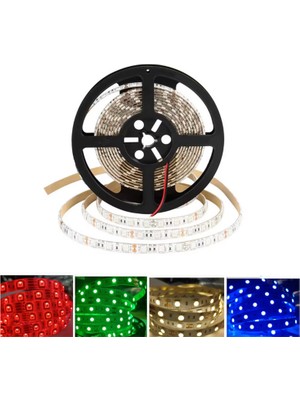 Demir Led 24 Volt 5050 Şerit LED Sarı (Amber) IP65 (5 Metre)