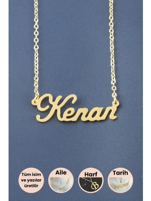 Zeroshop Kenan Isimli Kolye-Sarı